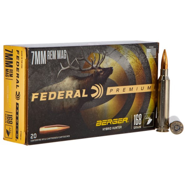 FEDERAL 168gr Berger Hybrid Hunter Rifle Ammunition