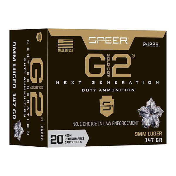 Speer Gold Dot G2 Pistol Ammunition 20 Round Box product image