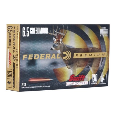 Federal Swift Scirocco II 6.5 Creedmoor Rifle Ammunition 20