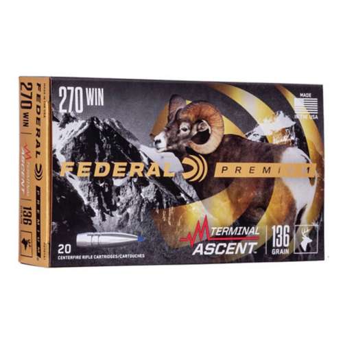 Federal Premium Terminal Ascent Rifle Ammunition 20 Round Box