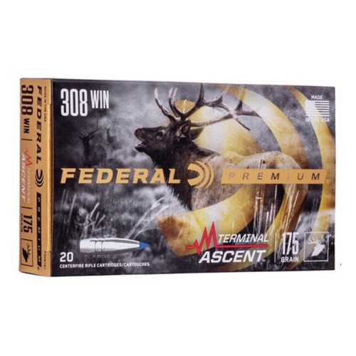 Federal Terminal Ascent 308 Winchester Rifle Ammunition 20 Round Box