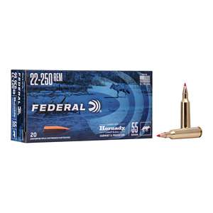 Federal Varmint & Predator Hornady V-Max Rifle Ammunition 20 Round Box