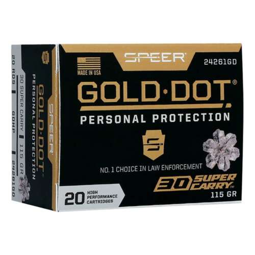 Speer Gold Dot Personal Protection Pistol Ammunition 20 Round Box