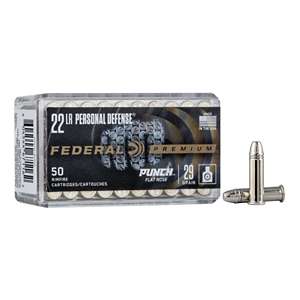 Federal Personal Defense Punch Rimfire 22LR Ammunition 50 Round Box