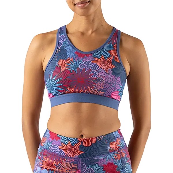 Women's rabbit Running UtiliBRA-vo Sports Bra Small Blue