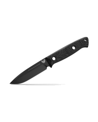 Benchmade 163BK Carbon Fiber Bushcafter Fixed Blade Knife Knife