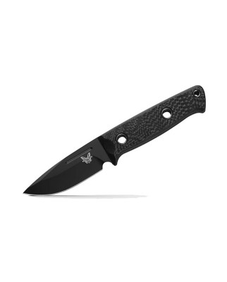 Benchmade 163BK Carbon Fiber Mini Bushcafter Fixed Blade Knife Knife