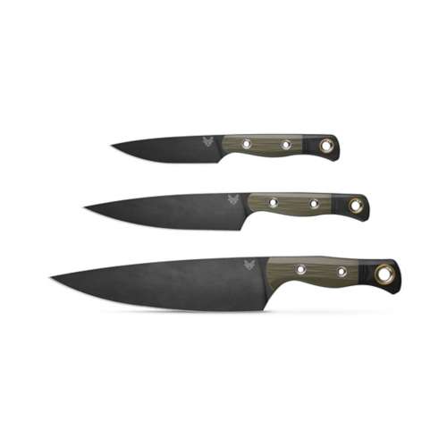Benchmade Knife Company 3 Piece OD Green Knife Set