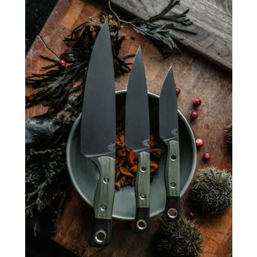 Benchmade Knife Company 3 Piece OD Green Knife Set Kitchen Knife