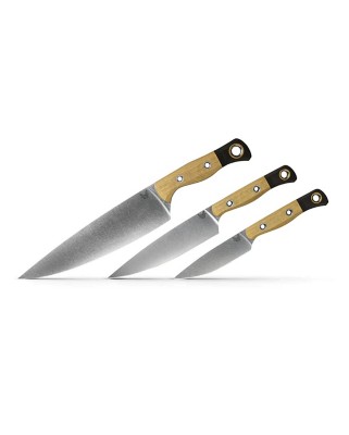 Benchmade Knife Company 3 Piece Maple Valley Knife Set Kitchen Knife