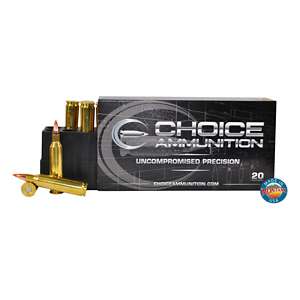 Choice Ammunition Hornady V-Max Rifle Ammunition 20 Round Box