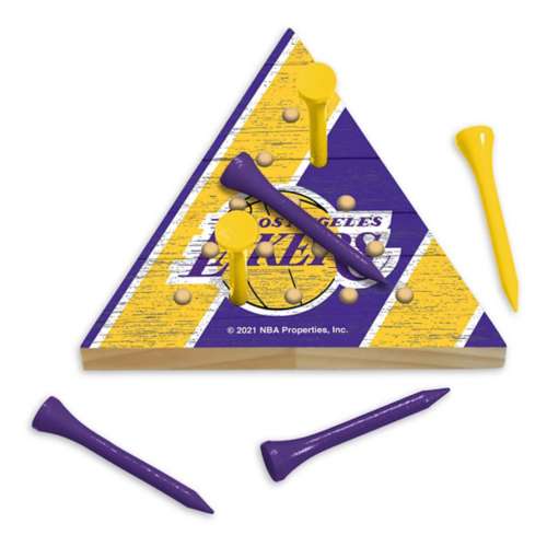 Rico Industries Los Angeles Lakers Wooden Travel Sized Pyramid Game