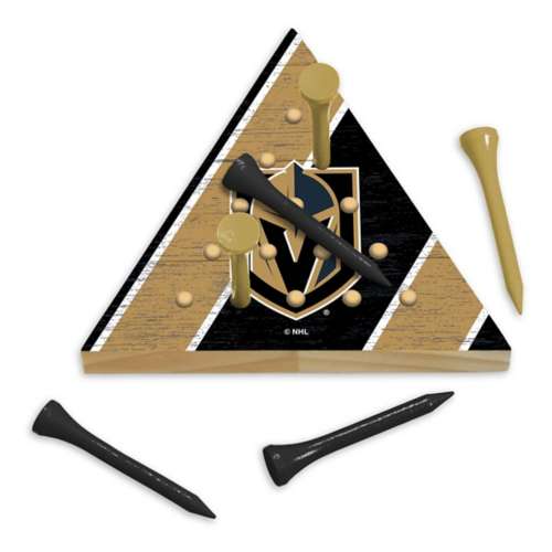 Rico Industries Vegas Golden Knights Wooden Travel Sized Pyramid Game
