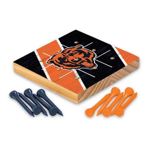 Rico Industries Chicago Bears Wooden Travel Sized Tic Tac Toe Game