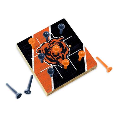 Rico Industries Chicago Bears Wooden Travel Sized Tic Tac Toe Game