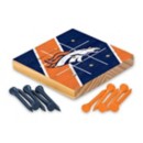 Rico Industries Denver Broncos Wooden Travel Sized Tic Tac Toe Game