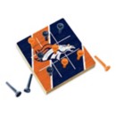 Rico Industries Denver Broncos Wooden Travel Sized Tic Tac Toe Game