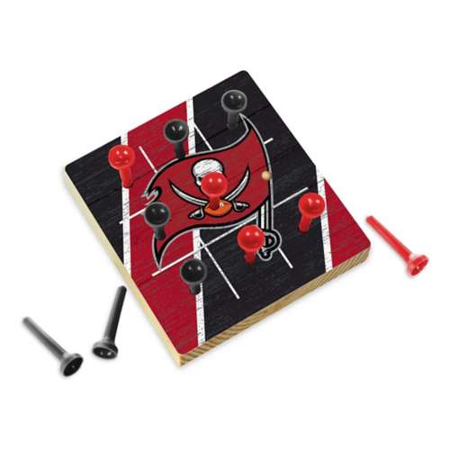 Rico Industries Tampa Bay Buccaneers Wooden Travel Sized Tic Tac Toe Game