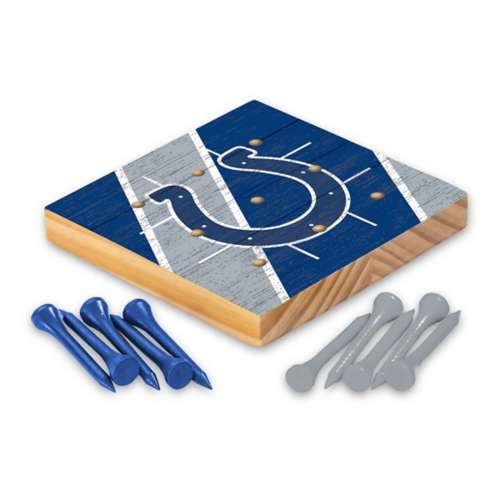 Rico Industries Indianapolis Colts Wooden Travel Sized Tic Tac Toe Game