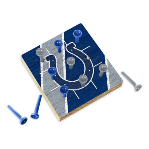 Rico Industries Indianapolis Colts Wooden Travel Sized Tic Tac Toe Game