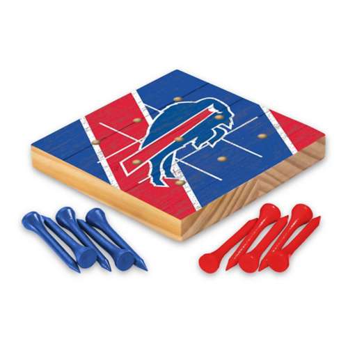 Rico Industries Buffalo Bills Wooden Travel Sized Tic Tac Toe Game