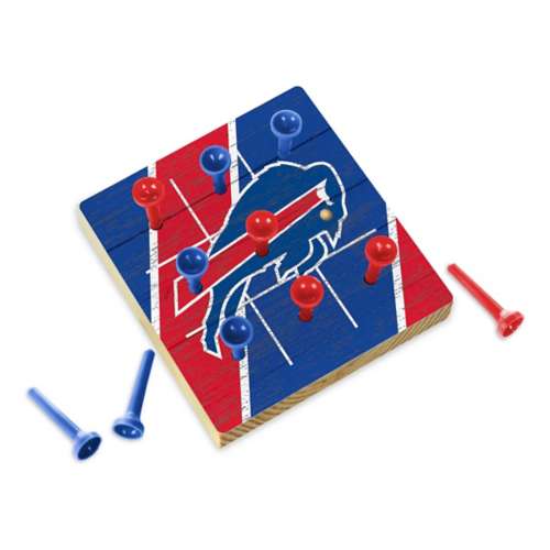 Rico Industries Buffalo Bills Wooden Travel Sized Tic Tac Toe Game