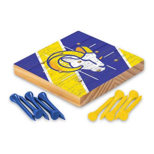 Rico Industries Los Angeles Rams Wooden Travel Sized Tic Tac Toe Game