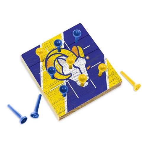 Rico Industries Los Angeles Rams Wooden Travel Sized Tic Tac Toe Game