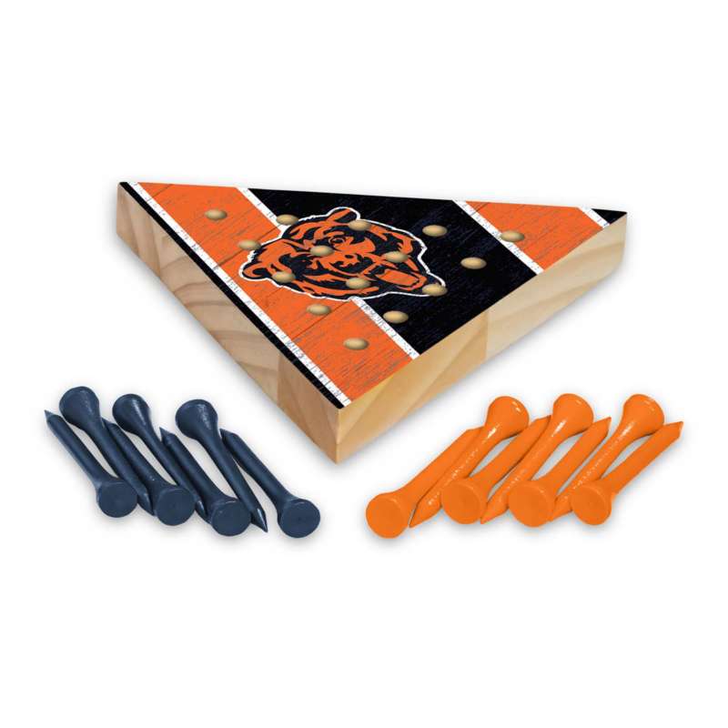 Rico Industries Chicago Bears Wooden Travel Sized Pyramid Game