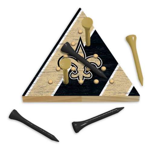 Rico Industries New Orleans Saints Wooden Travel Sized Pyramid Game