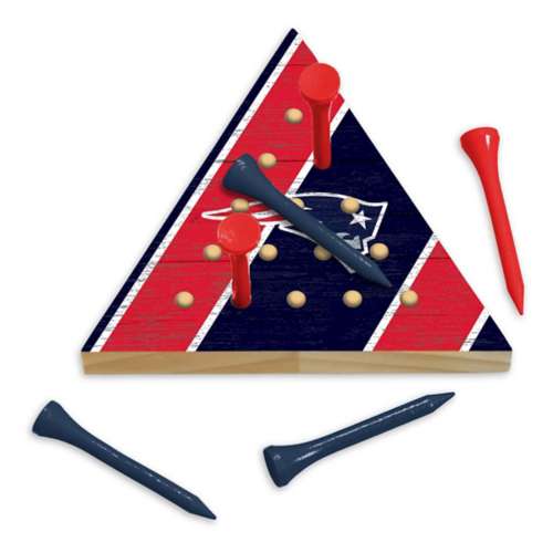 Rico Industries New England Patriots Wooden Travel Sized Pyramid Game
