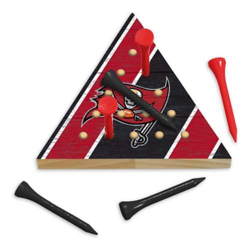 Rico Industries Tampa Bay Buccaneers Wooden Travel Sized Pyramid Game