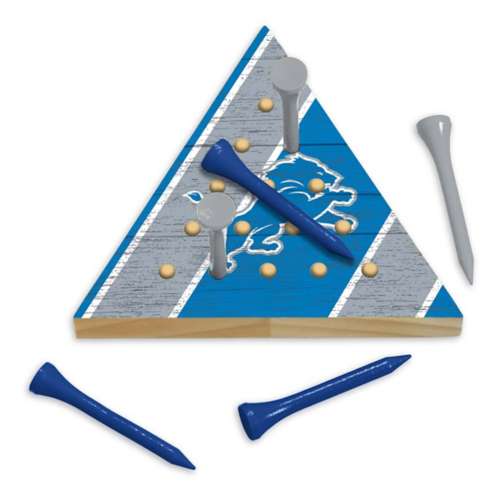 Rico Industries Detroit Lions Wooden Travel Sized Pyramid Game