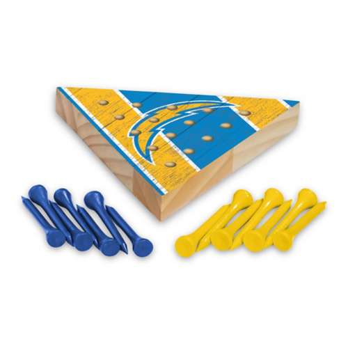 Rico Industries Los Angeles Chargers Wooden Travel Sized Pyramid Game