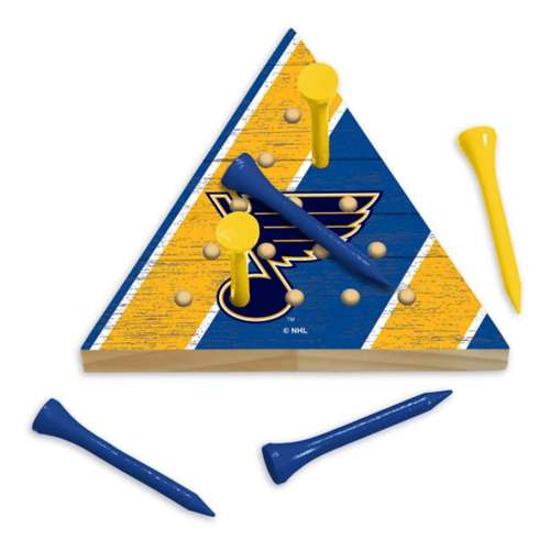 Rico Industries St. Louis Blues Wooden Travel Sized Pyramid Game
