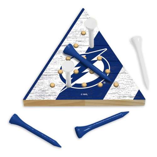 Rico Industries Tampa Bay Lightning Wooden Travel Sized Pyramid Game