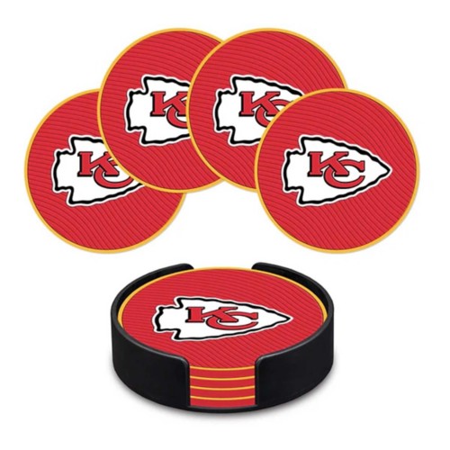 Rico Industries Kansas City Chiefs PVC Coaster Set