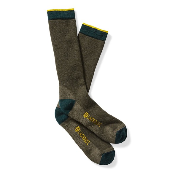LACROSSE FOOTWEAR Men's  Merino Midweight Crew Hunting Socks   Singles