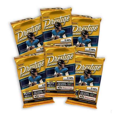 2022 Panini Prestige Football NFL Factory Sealed Blaster Box - 66 Trading  Cards Total - 6 Packs with 11 Cards Per Pack