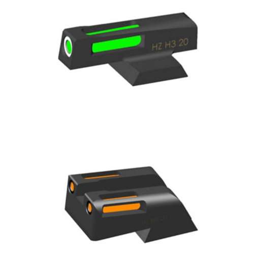 HIVIZ Tritium/Fiber Optic Sight for Springfield Green/Orange w/Orange Front Ring
