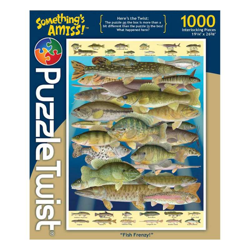 Puzzle Twist Fish Frenzy! 1000 Piece Puzzle