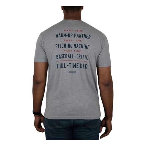 Men's Baseballism Full-Time Dad Baseball T-Shirt