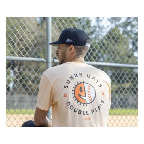 Men's Baseballism Sunny Days and Double Plays Baseball T-Shirt