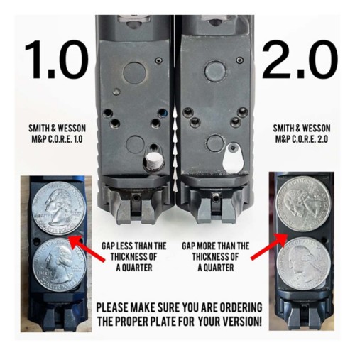 C&H Precision Pistol Red Dot Adapter Plate for S&W M2.0