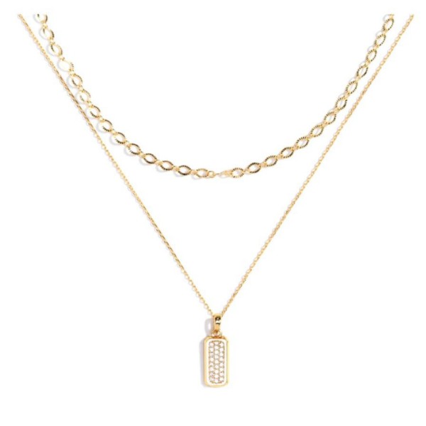 Women's Splendid Iris Layered Pendant Necklace product image