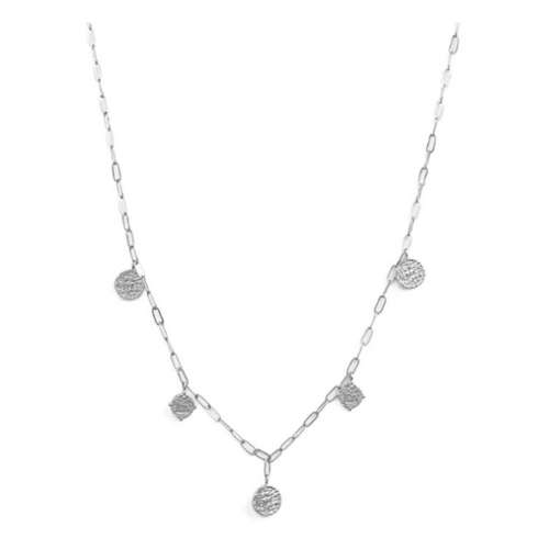 Splendid Iris Medallion Link Chain Necklace