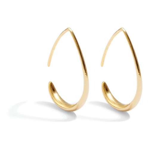 Splendid Iris Pull Through Hoop Earrings