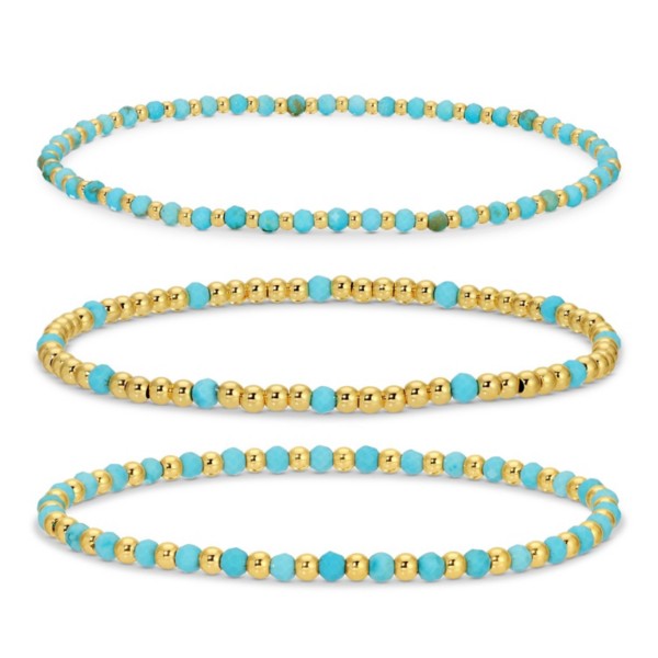 Splendid Iris Bead Stone Bracelets