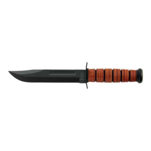 KA-BAR Full Size USMC Straight Knife w/Leather Sheath