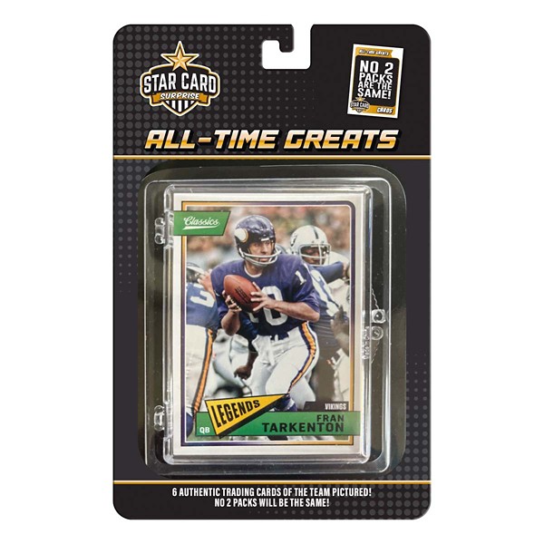 We Are Star Card Surprise Minnesota Vikings All Time Greats 6pk Trading Cards
